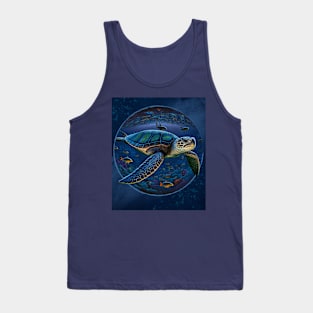 Sea Turtle Art Tank Top